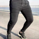 ⁦عرض اربع قطع بنطلون بنجالين  (اسود_جملى_فضى_زيتى)⁩ - الصورة ⁦9⁩