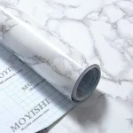 ⁦عرض قطعتين رول استيكر ماربيلا رخامى ابيض⁩ - الصورة ⁦3⁩