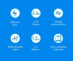 ⁦3 in 1 Charge Cable 1.2 m Fast charge⁩ - الصورة ⁦4⁩